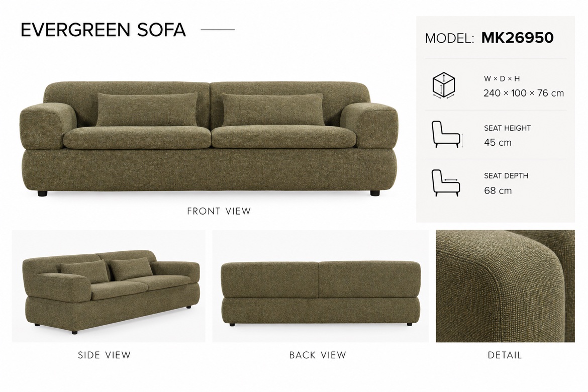 Evergreen Sofa MK26950