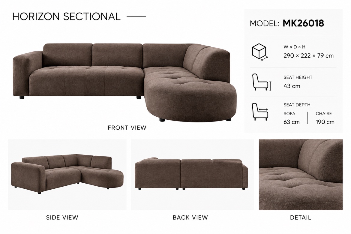 Horizon Sectional MK26018